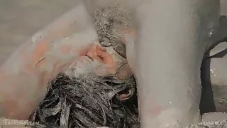 گرم کترینہ کیف کی ننگی تصویر ، پتلی brunette slut deepthroats دو بڑی کاک threesome کے میں