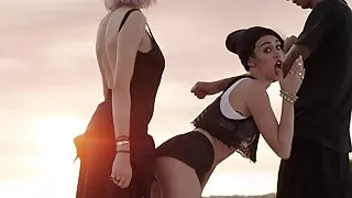 خوبصورت brunette Holly Michaels کی سواری ایک ڈک بیکار ہے انگریزی سیکسی فلم یہ 69 سٹائل.